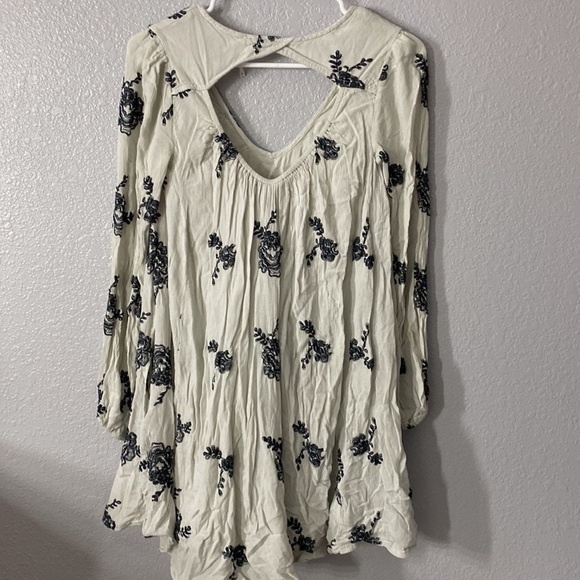 Free People Emma Austin Tunic Floral Embroidered Dress - Picture 12 of 13